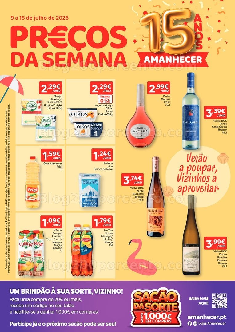 Antevisão Folheto AMANHECER Promoções de 9 a 15 julho